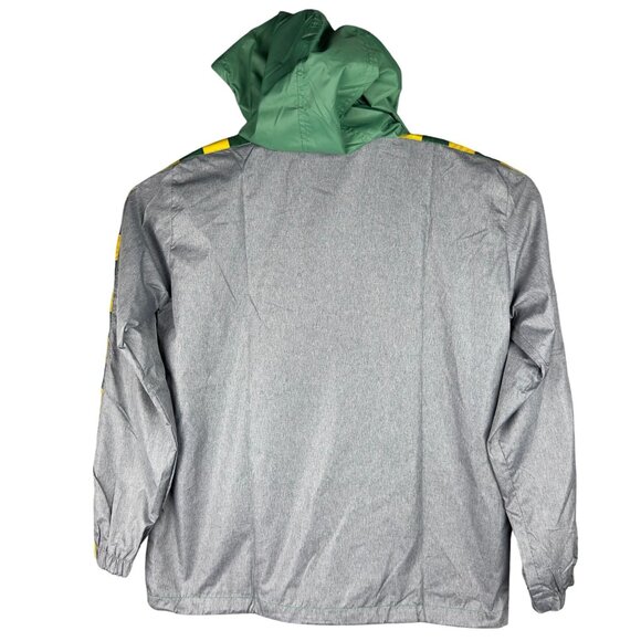 Tampa Bay Rowdies Official Jacket Windbreaker M Hooded Crest Green/Grey/Yellow - Picture 2 of 12